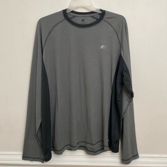 Starter Dri-Star T-Shirts L/S Lot of 2 Men’s 3XL (54/56) Gray/Black & Gray - Picture 7 of 11